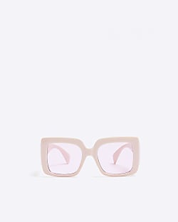 Girls pink oversized sunglasses