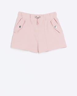 Girls Pink Parachute Shorts