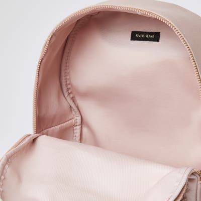 river island monogram backpack