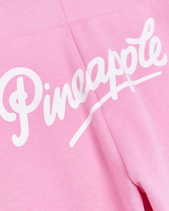 Girls Pink Pineapple Ombre Joggers