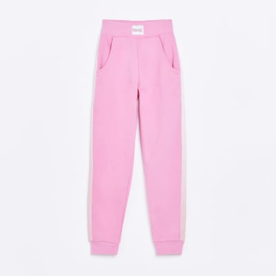 Girls Pink Pineapple Ombre Joggers