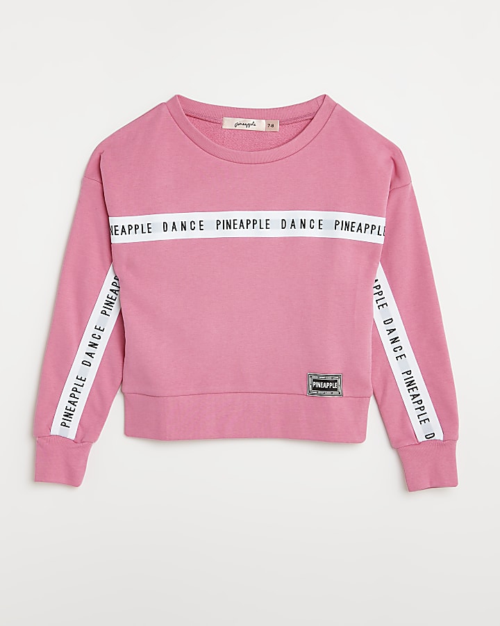 Girls pink Pineapple sweatshirt