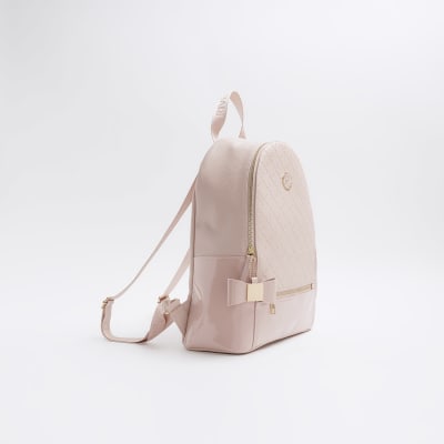 River island pink backpack hotsell