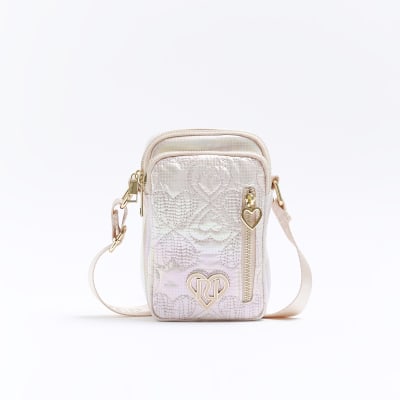 Quilted Heart Crossbody Bag