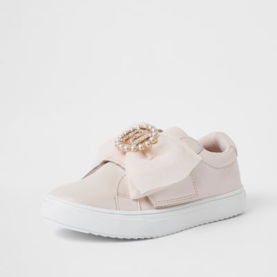 pink bow trainers
