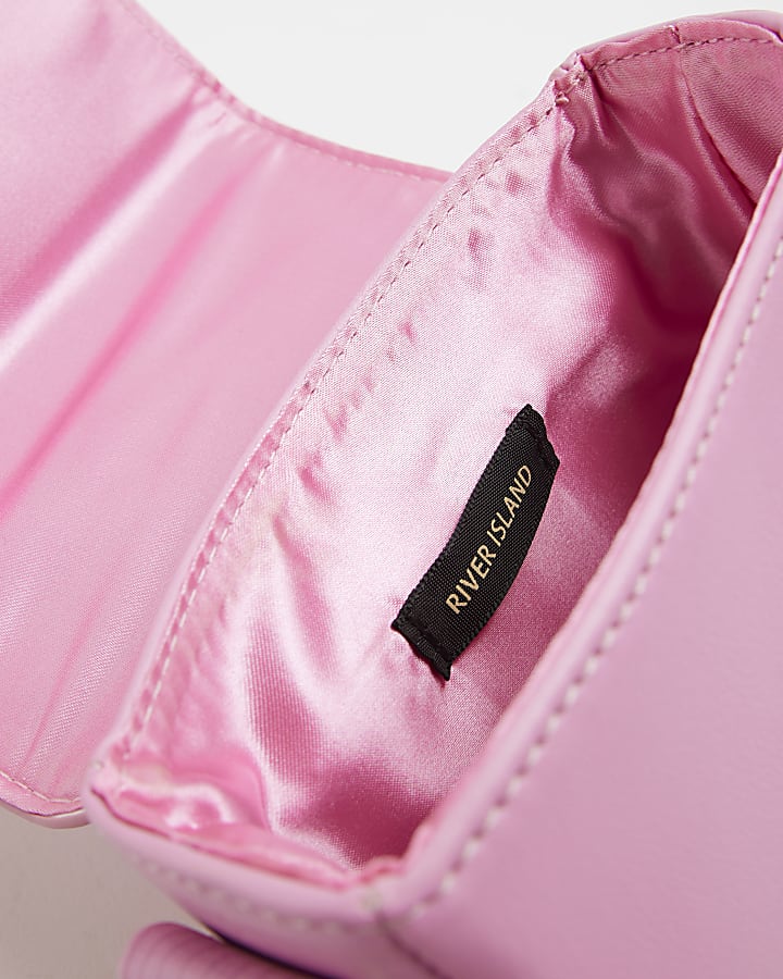 Girls Pink RI Embossed Cross Body Bag