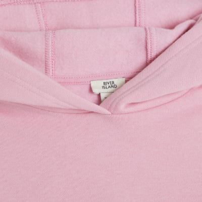 River island pink hoodie online