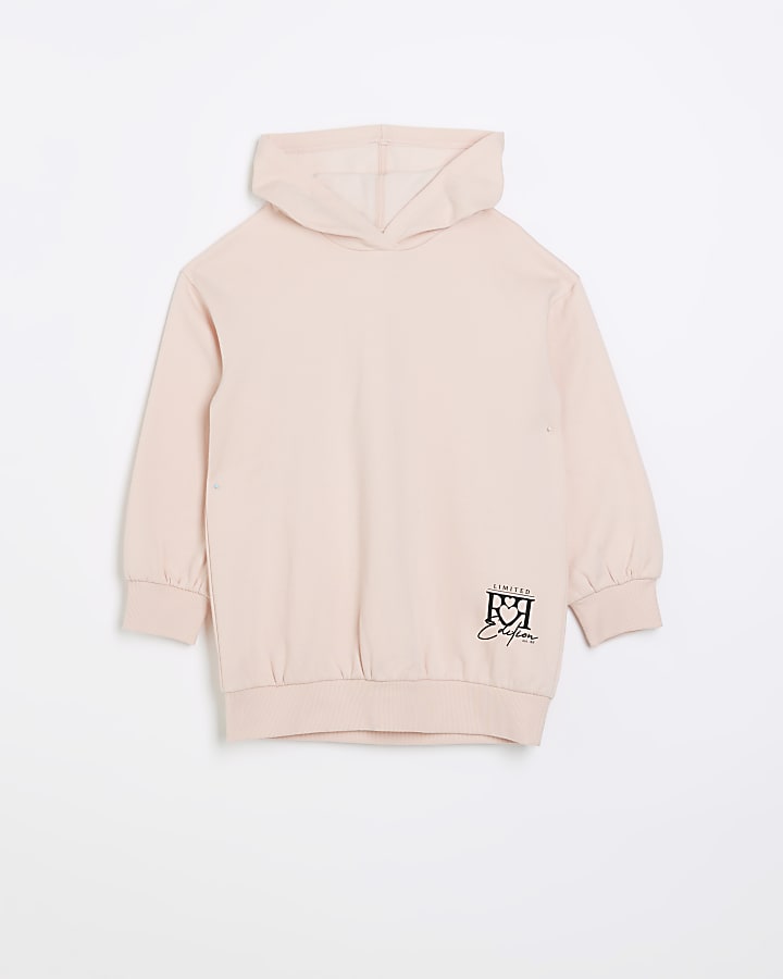 Girls pink RI hoodie
