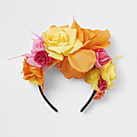 Girls pink RI Studio floral headband
