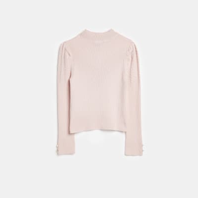 Girls roll neck outlet jumper