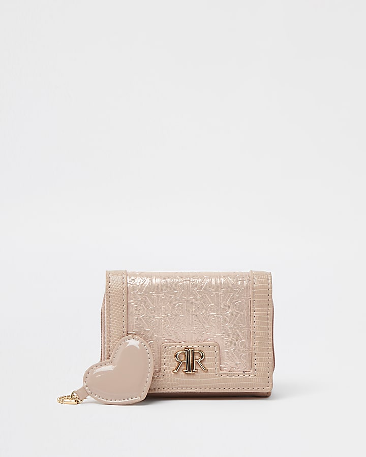 Girls pink RIR patent purse