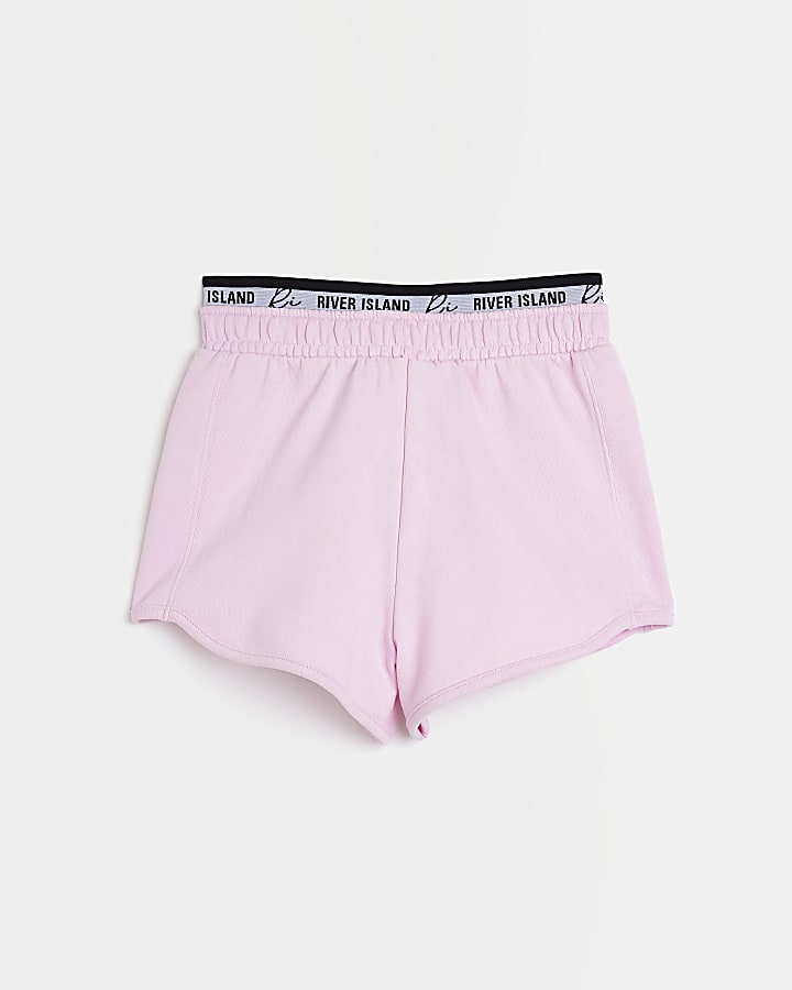 Girls pink runner shorts
