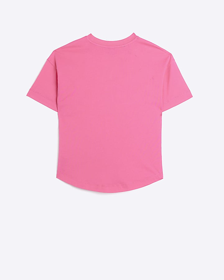 Girls Pink Sassy Graphic T-shirt