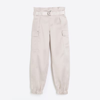 Zara belted best sale cargo trousers