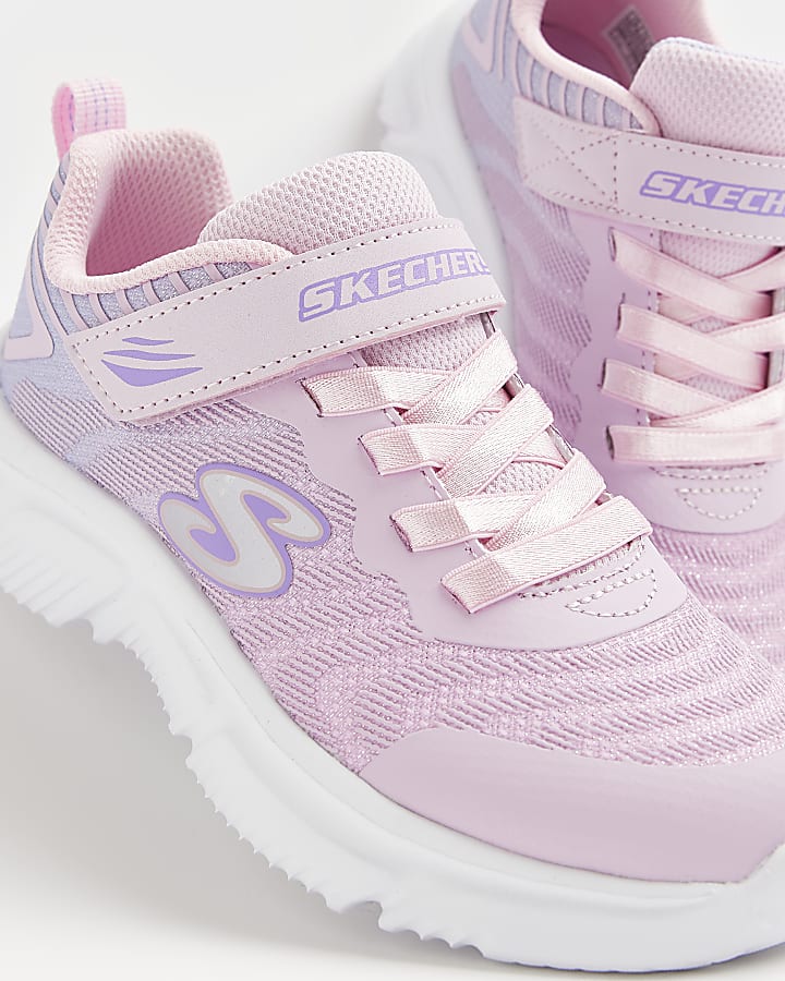 Girls Pink Skechers Chunky Sole Trainers