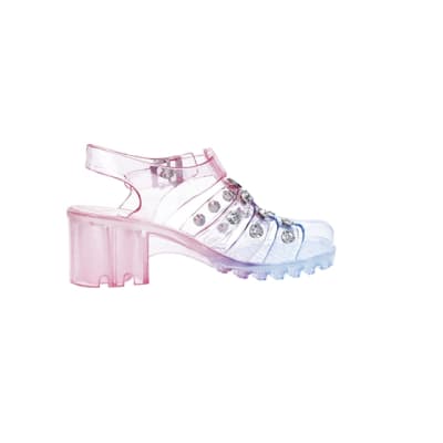 Girls pink jelly online shoes