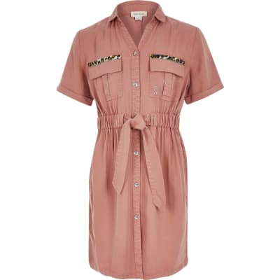 river island utility shirt dress