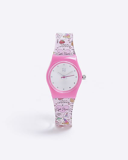 Girls Pink Unicorn Fidget Popper Watch