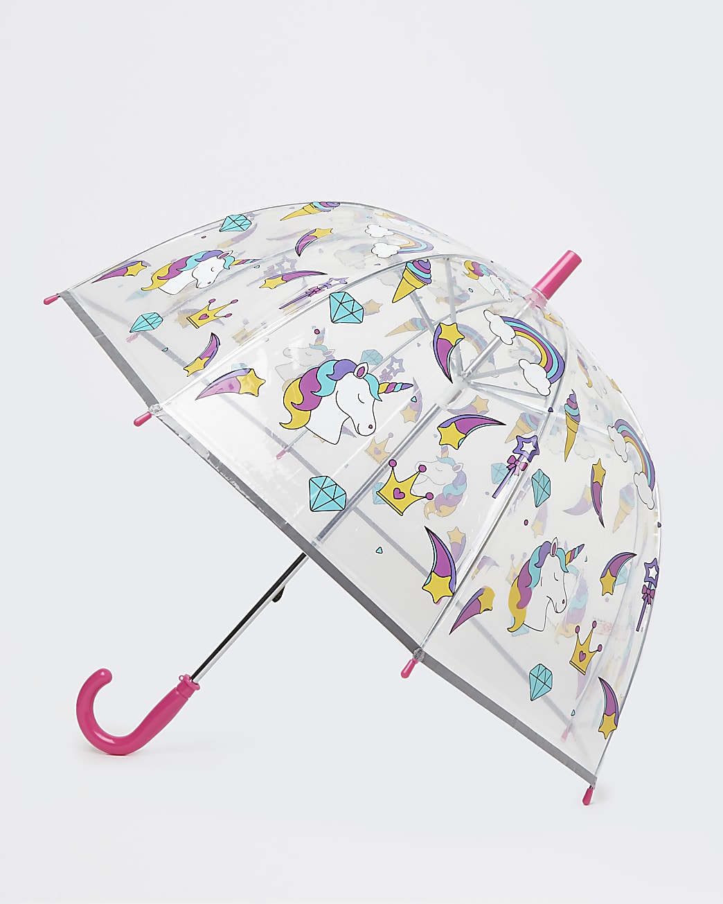Girls pink unicorn umbrella