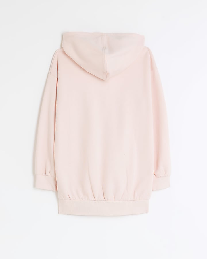 Girls pink zip up hoodie | River Island