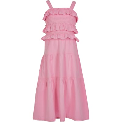 frill maxi dress