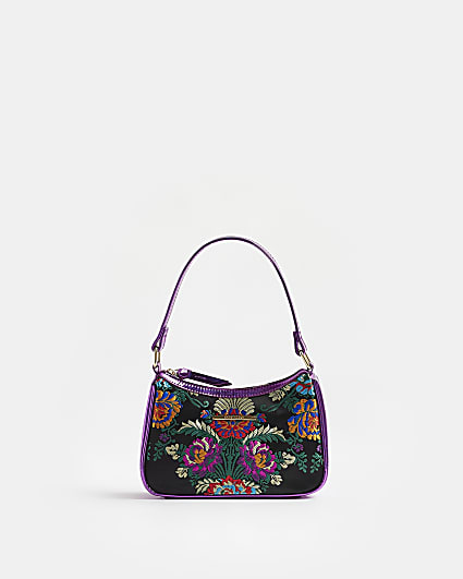 gIRLS Purple Floral Tapestry Bag