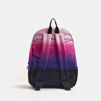 Girls purple Hype ombre backpack