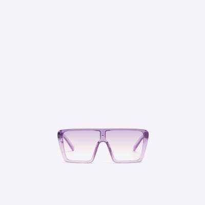 Girls purple ombre visor sunglasses