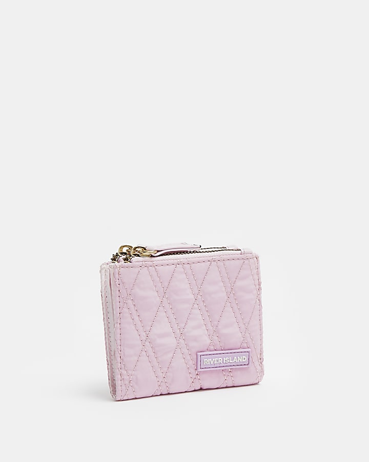 Girls purple RI quilted purse