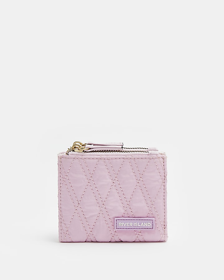 Girls purple RI quilted purse