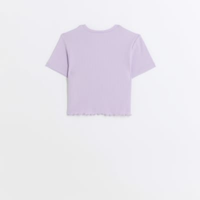 Girls purple clearance t shirt