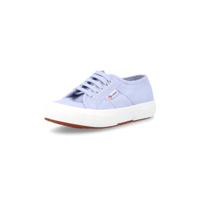 Girls purple superga laceup trainers | River Island