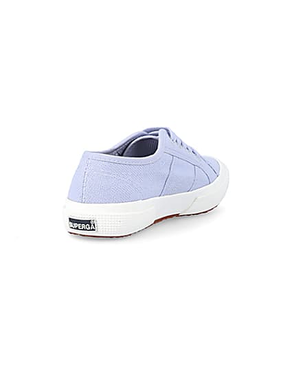 360 degree animation of product Girls purple superga laceup trainers frame-11