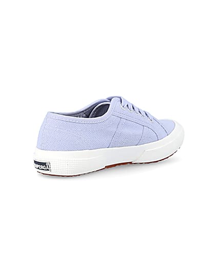 360 degree animation of product Girls purple superga laceup trainers frame-12