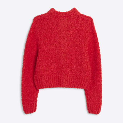 River island red cardigan clearance