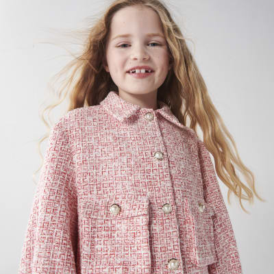Girls boucle jacket hotsell