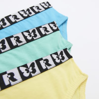 Girls Red Butterfly print Brief 6 pack
