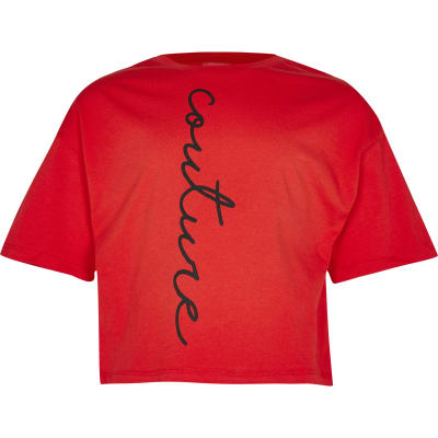 girls red t shirt