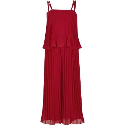 red frill jumpsuit