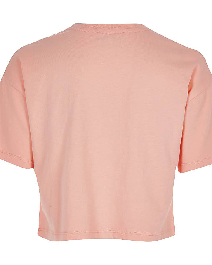 Girls RI Active coral embossed T-shirt