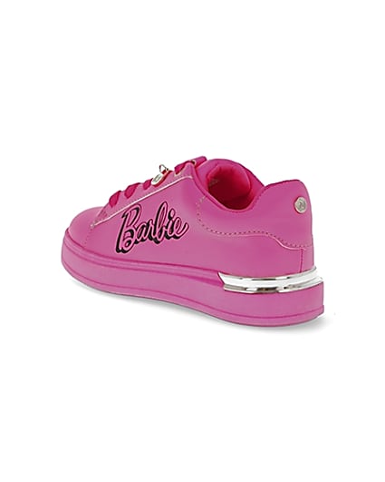 360 degree animation of product Girls RI x Barbie pink trainers frame-6
