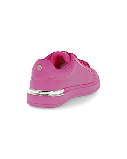 360 degree animation of product Girls RI x Barbie pink trainers frame-11