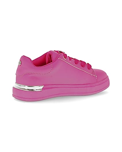 360 degree animation of product Girls RI x Barbie pink trainers frame-13