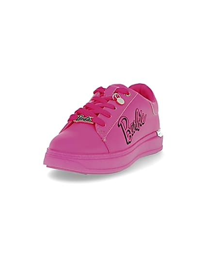 360 degree animation of product Girls RI x Barbie pink trainers frame-23