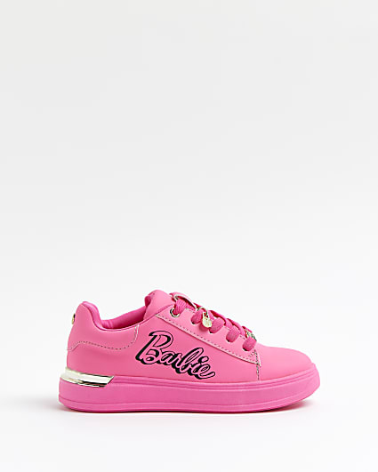 Girls RI x Barbie pink trainers