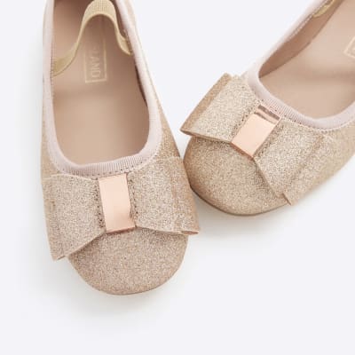 Rose gold girls on sale pumps