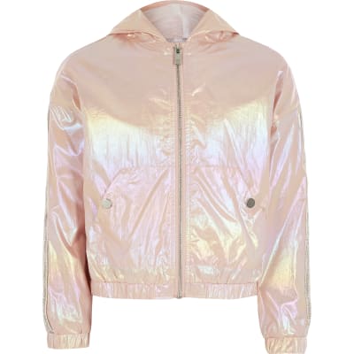 girls rose gold jacket