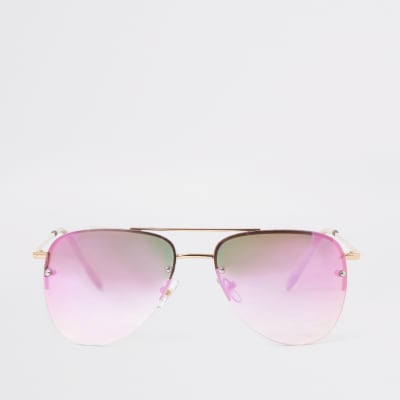 river island pink sunglasses