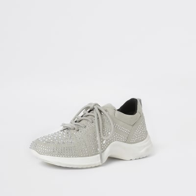 silver chunky trainers