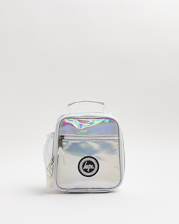 Girls silver hype holographic lunchbox